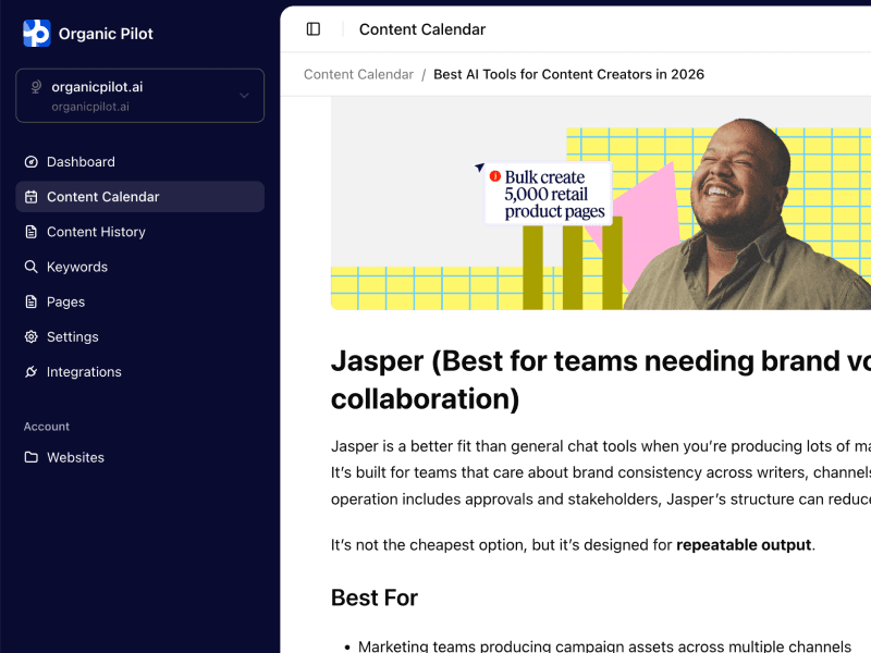 AI Content Generation feature overview